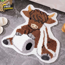 Highland Cow Bathroom Rug Highland Cow Gifts Western Toilet Mat