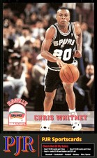 Chris Whitney 1993-94 Hoops #406 San Antonio Spurs Rookie