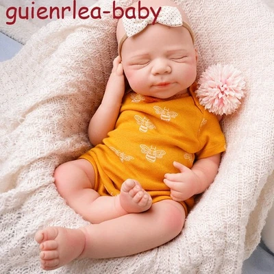 GUIENRLEA 19.68in Reborn doll, silicone doll, handmade, Christmas gift, children's toys,