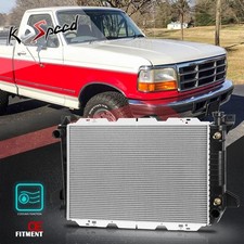 Dpi 1454 Aluminum Core Racing Radiator For 85-96 Ford F150f250f350 4.9l At