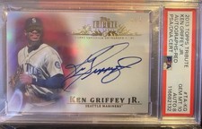 2013 Topps Tribute Ken Griffey Jr Auto Red /5 PSA 10, Pop 1!
