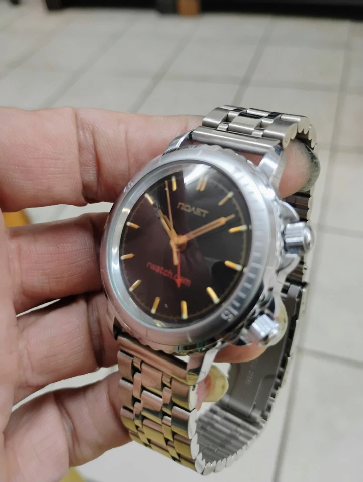 Plojot Nautilus Cal.2612 Alarm 38mm Manual Wind Limited Edition 23/50 Men Watch - Image 4 of 4