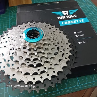 Air Bike 8-fach MTB Kassette 11-42T kompatibel mit Shimano / Sram Fahrrad Ritzel