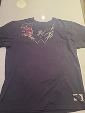 Washington Capitals Old Time Hockey Causeway Collection T-shirt Xl Navy Blue