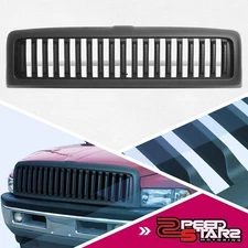 MATTE BLACK VERTICAL STYLE FRONT BUMPER GRILLE FOR 1994-2002 DODGE RAM 1500 2500