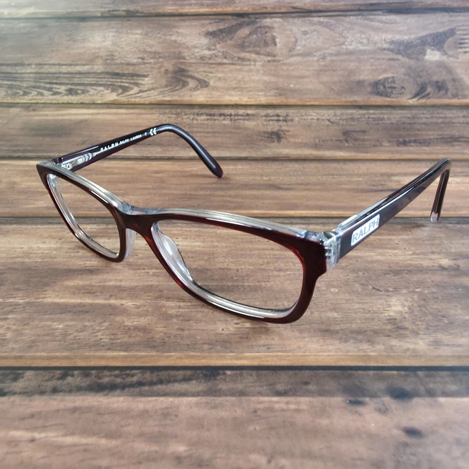 Ralph Lauren RA7039 Anteojos Mujer 51-16-135 Rojo Marrón Marco Ojo de Gato Gafas Foto 2 de 4