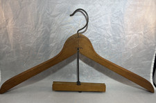 Vintage wood suit coat and trouser combination hanger 18"