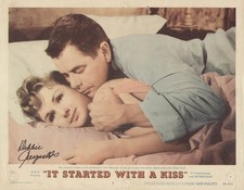 DEBBIE REYNOLDS - LOBBY CARD SIGNED