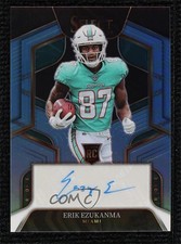 2022 Select Rookie Signatures Light Blue Prizm 5/49 Erik Ezukanma Auto 07et