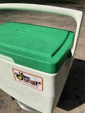 Vintage 1981 Oscar by Coleman 16 Qt Cooler Ice Chest 5274 USA Made Green Lid
