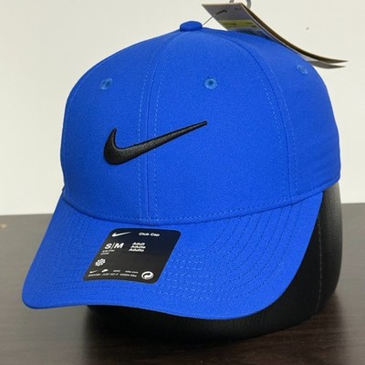 Nike Club Hat Adjustable S/M Cap Royal Blue Dri-Fit Golf Unisex Small-Medium NEW