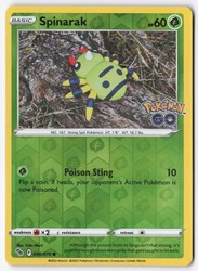 Spinarak 006/078 Pokémon GO Reverse Holo
