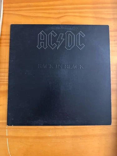 AC/DC Back in Black Vinyl 1980 Embossed