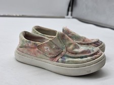 Sperry Top-Sider Shoes Toddler Girls Size 6 Tie Dye Boat Hook Loop Damage Stains