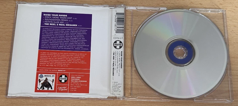 Reel 2 Real featuring The Mad Stuntman – Raise Your Hands (Maxi CD) - Bild 3 von 4