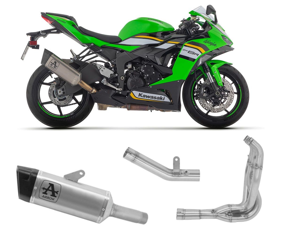 Full System Exhaust No Homologated Arrow Pista Titanium KAWASAKI