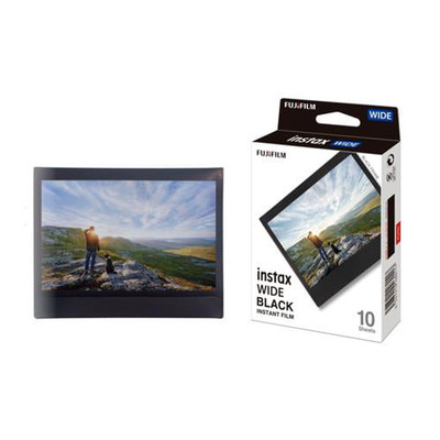 Fujifilm Instax Wide Instant Film 10 Exposures Black Frame