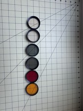 Hoya, Tiffen, Various Sizes Skylight Lens Filters Lot Of 6.Used W/Nikkor Lenses
