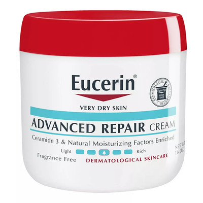 Eucerin Advanced Repair Cream - Fragrance Free, Full Body Lotion For Very Dry Sk