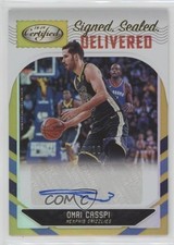 2018-19 Certified Signed Sealed Delivered Mirror Gold 9/10 Omri Casspi Auto 0c3