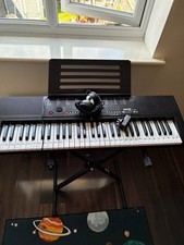 RockJam RJ660 Keyboard Piano with Stand and Headphones, 61-inch