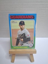 2024 Gavin Williams Rookie Card - Topps Heritage Image Variation #489 Guardians