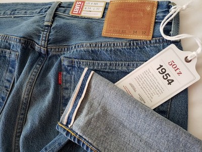 LEVI'S 1954 ® 501z xx LVC Vintage Clothing Red Selvedge Zipper