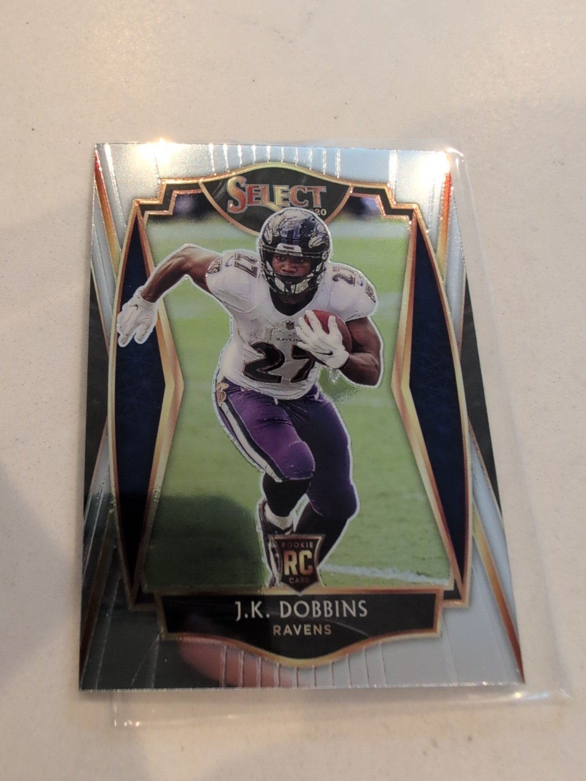 2020 Panini Select JK Dobbins Premier Level Rookie Card #152 RC RAVENS BRONCOS