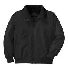 J754 2XLARGE Port Authority CHALLENGER JACKET-J754 BLACK W/BLACK Fleece Lining