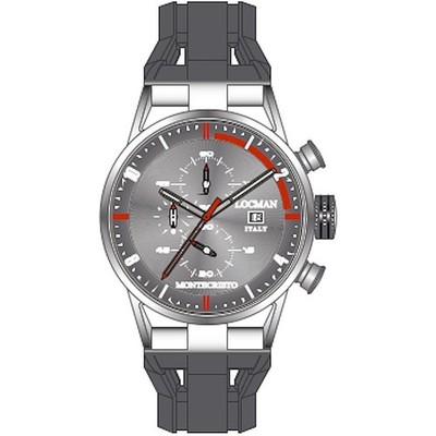 Locman Herrenuhr Montecristo Stahl 0510A07S-00GYRDSA