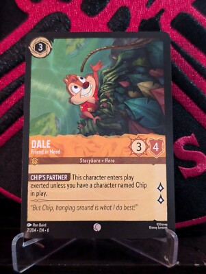 Dale - Friend in Need 7/204 Common Azurite Sea Lorcana Disney Non Foil