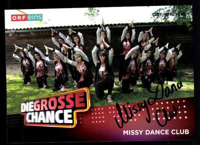 Miss Dance Club Die grosse Chance Autogrammkarte Original Signiert ## BC 41911
