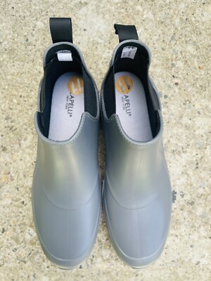 CAPELLI New York Chelsea Women's Rubber Rain Boots Sz 11  Gray