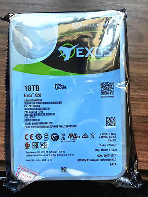 Seagate Exos X20 (7200RPM, 3.5 Seagate Exos X20 (7200RPM, 3.5
