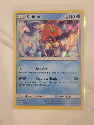 keldeo pokemon card value [Traditional Chinese] ex / ex 027/086 RR sv11wf Mint / near mint condition trading card Keldeo 26/73 Holo Rare Sun