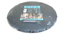 12" Slate Serving Board Incl Soapstone Label Chalk Hand Wash NEW InPack