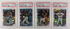 Lot Of 4 PSA 10 2019 Bowman Chrome Draft Sapphire Lewis, Thompson, Beard, Cavaco