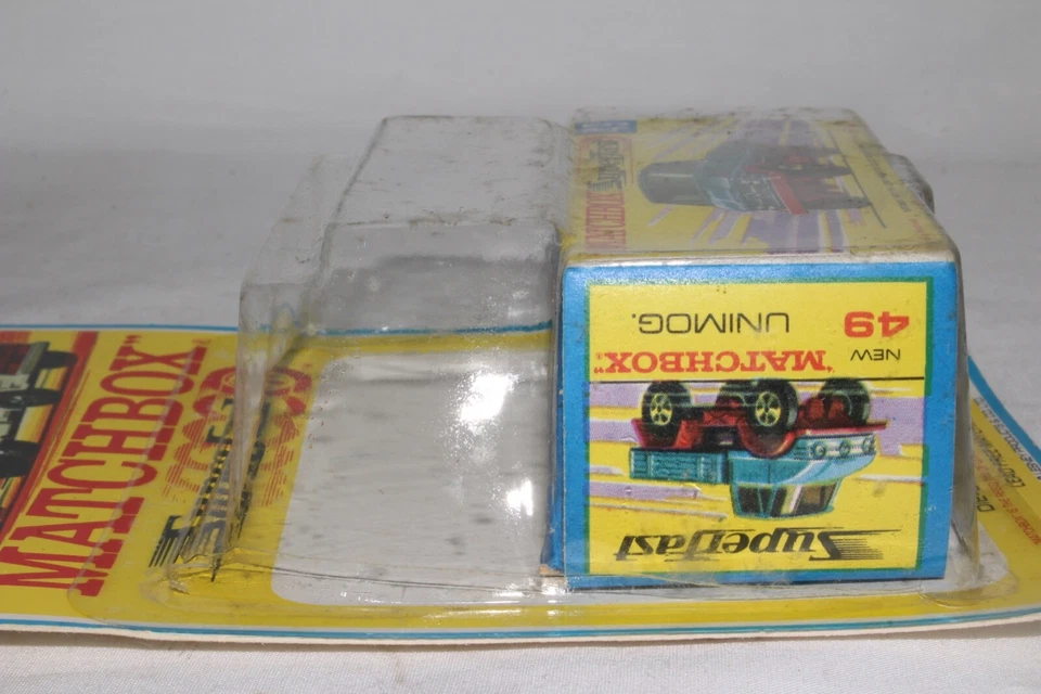 MATCHBOX SUPERFAST #49 MERCEDES UNIMOG, EXCELLENT, BOXED W/ BLISTERPACK - Image 3 of 4