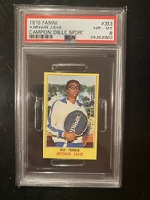 1970 Arthur Ashe Panini Campioni Dello Sport #333 PSA 8 Rookie Card