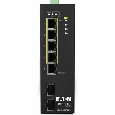 Tripp Lite 5-Port Lite Managed 10/100/1000 Mbps PoE+ Gigabit Ethernet Switch
