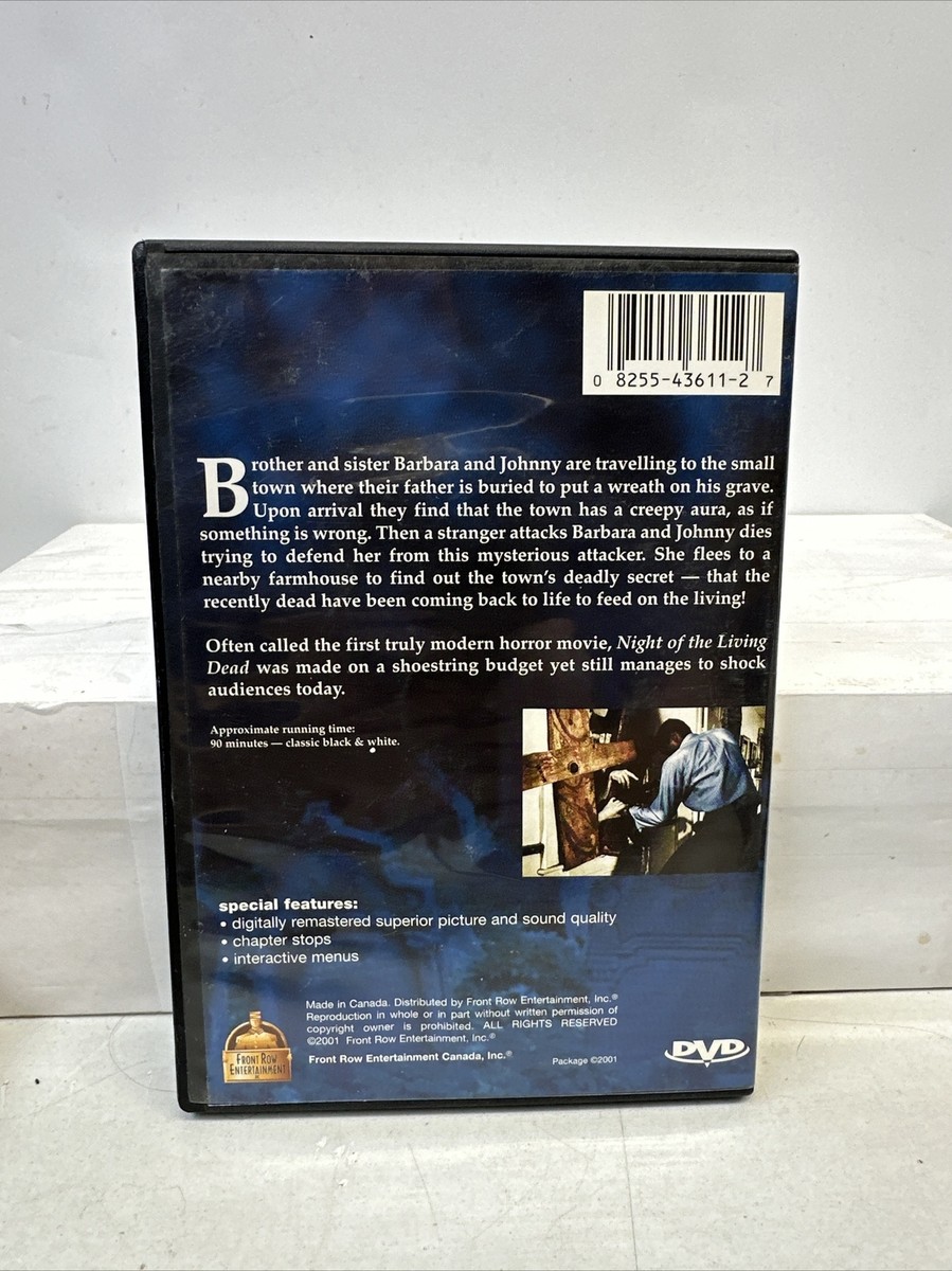 Night of the Living Dead DVD Front Row Entertainment George Romero