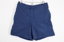 Lands End M Blue Nylon Swim Shorts Mesh Briefs