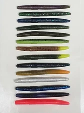 Nimrod's Tackle 4 INCH SENKO STYLE WORMS SALTED SCENTED 15 Pack Made in USA