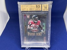DEVONTA FREEMAN 2014 CONTENDERS PLAYOFF TICKET AUTO RC #D 35/99 BGS 9.5 10 AU