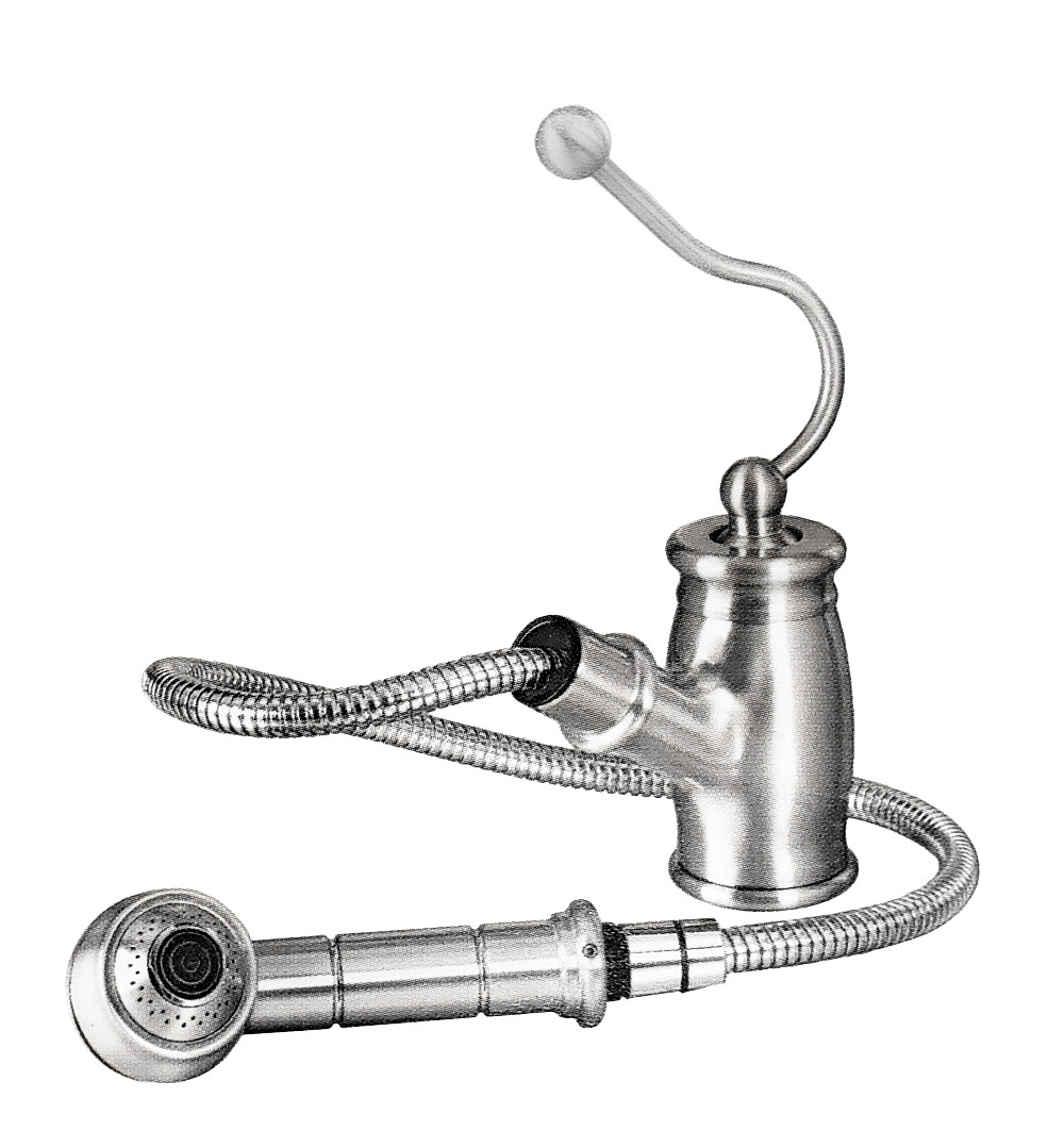 Hamat 3-3174 PC Danielle Metal Pull-out Kitchen Faucet Polished Chrome