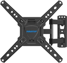 MOUNTUP Full Motion TV Wall Mount for Most 26-50 Inch TVs, Max VESA Black