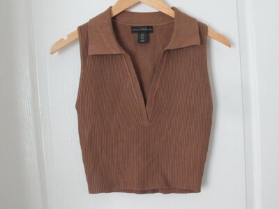 House of Harlow Ribbed Knit Sleeveless Tank Top Size Small main image 1