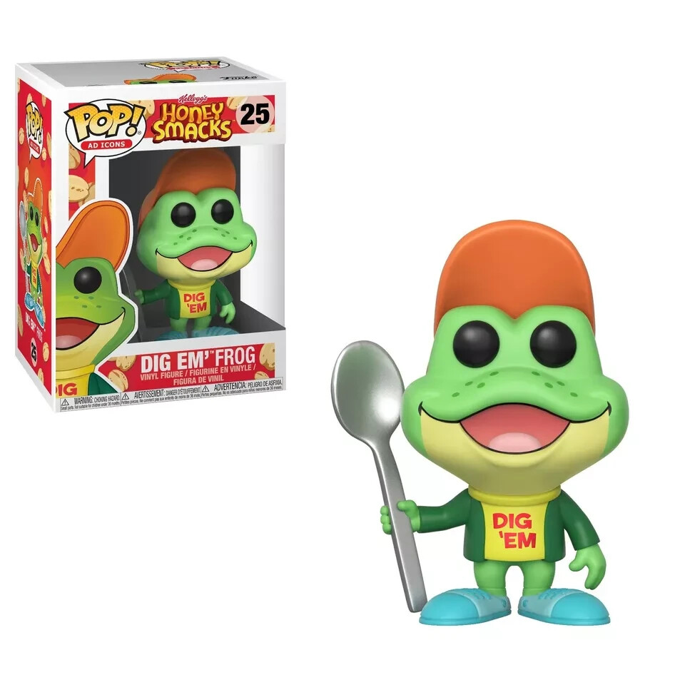 Funko Pop! Ad Icons Kellog's Honey Smacks DIG EM' FROG #25 Vinyl
