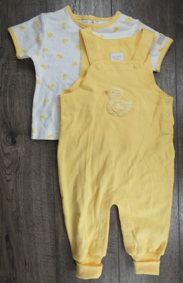 Baby Boy Clothes Vintage Carter's 6-9 Month 2pc yellow Duck
