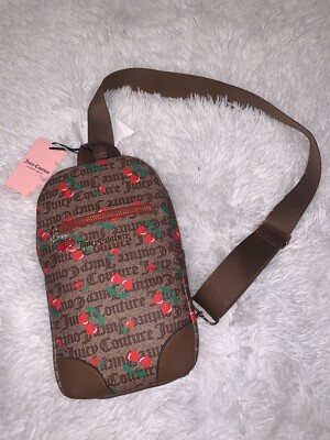Juicy Couture Juicy Fruit Sling Backpack Purse Juicy Couture Cherry White Multi Juicy Fruit Sling Handbag  main image 4